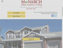 Tablet Screenshot of monarchsiding.com